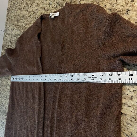 Madewell Size Small Cozy Fall Brown Open Cardigan Open Wool Alpaca Blend - Picture 8 of 9